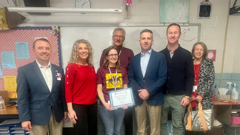 Rebecca Buck receives March Teacher Spotlight Award