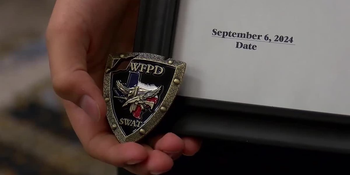 Wfpd Progress Teen recognized by WFPD for generous donation