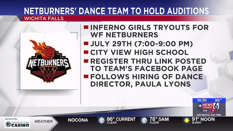 NetBurners hosting auditions for Inferno Girls dance squad