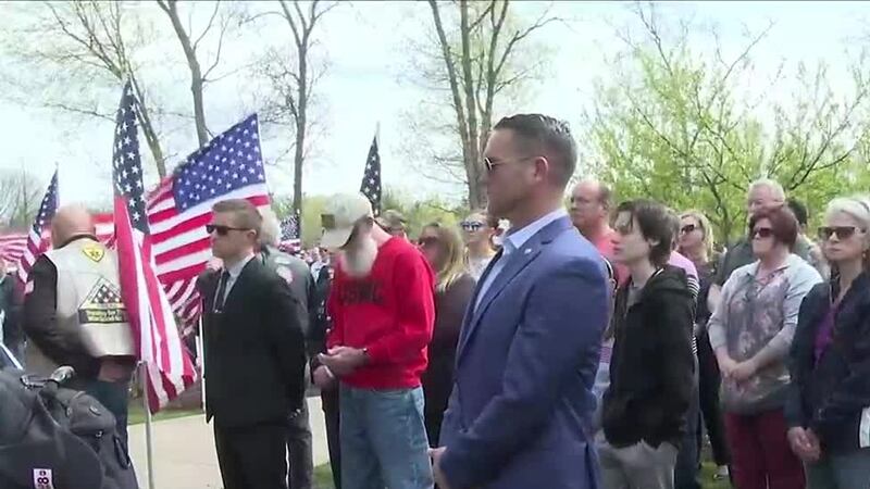 Organizers believe about 500 people showed up for the burial, which was a welcomed surprise.