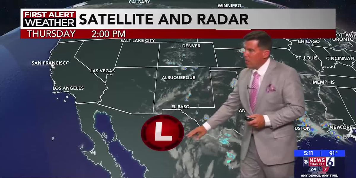Increasing storm chances by the Weekend