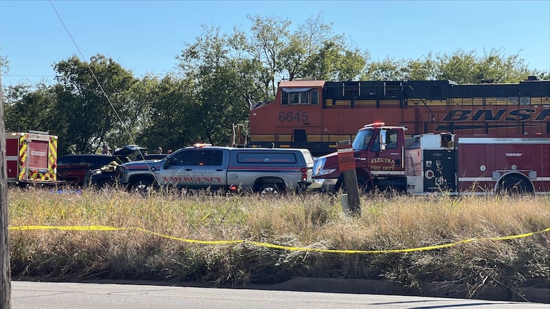 First responders investigating the Electra train-involved accident