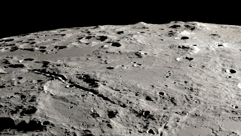 FILE - This undated photo provided by NASA shows a view from orbit looking at the surface of...