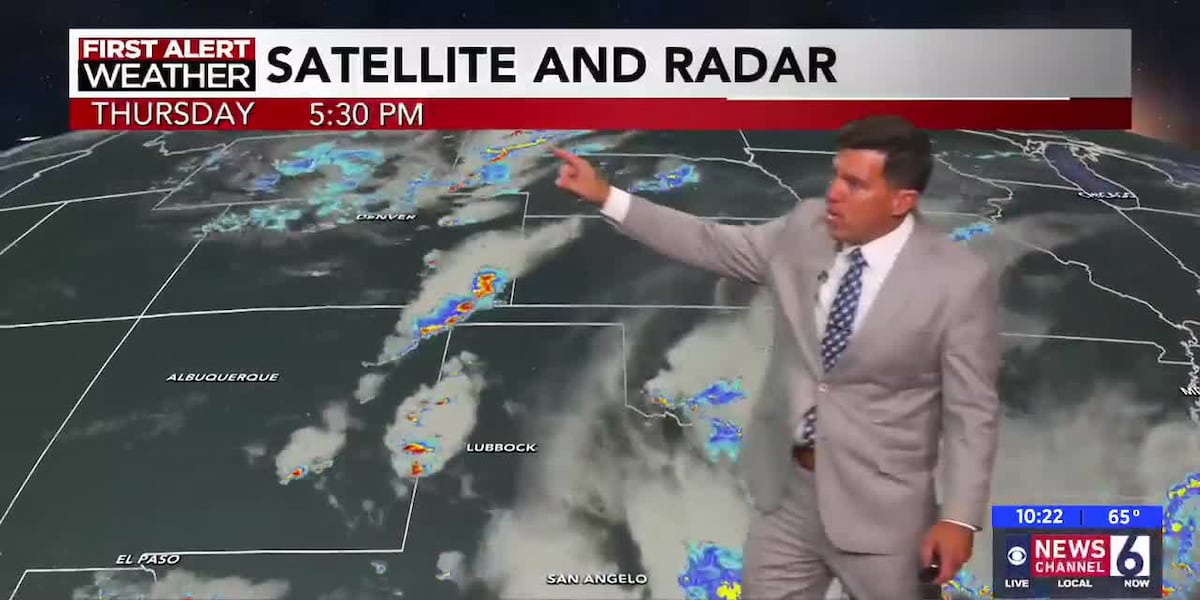 Showers and storms will move east of us tonight