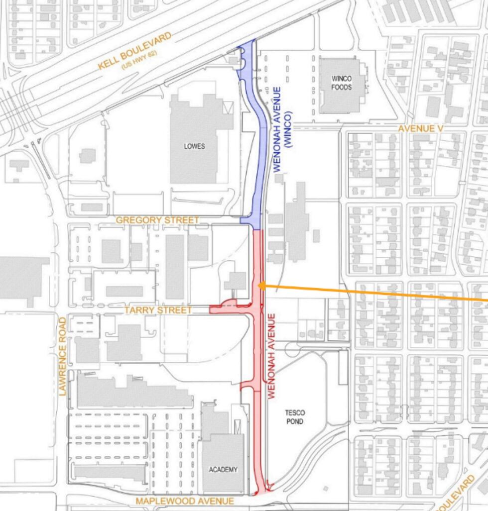Map of the Wenonah Extension.