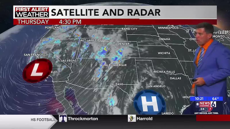 Increasing clouds with highs remaining in the lower to middle 80s by day and 50s at night.