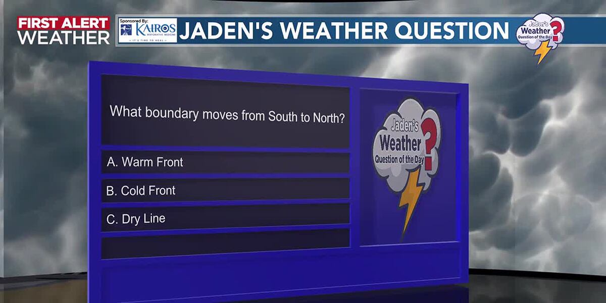 Weather Any Questions Weather Question of the Day: Weather fronts