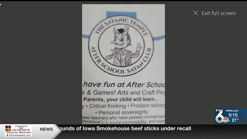 MCSD release statement in response to a circulating after school Satan Club flyer