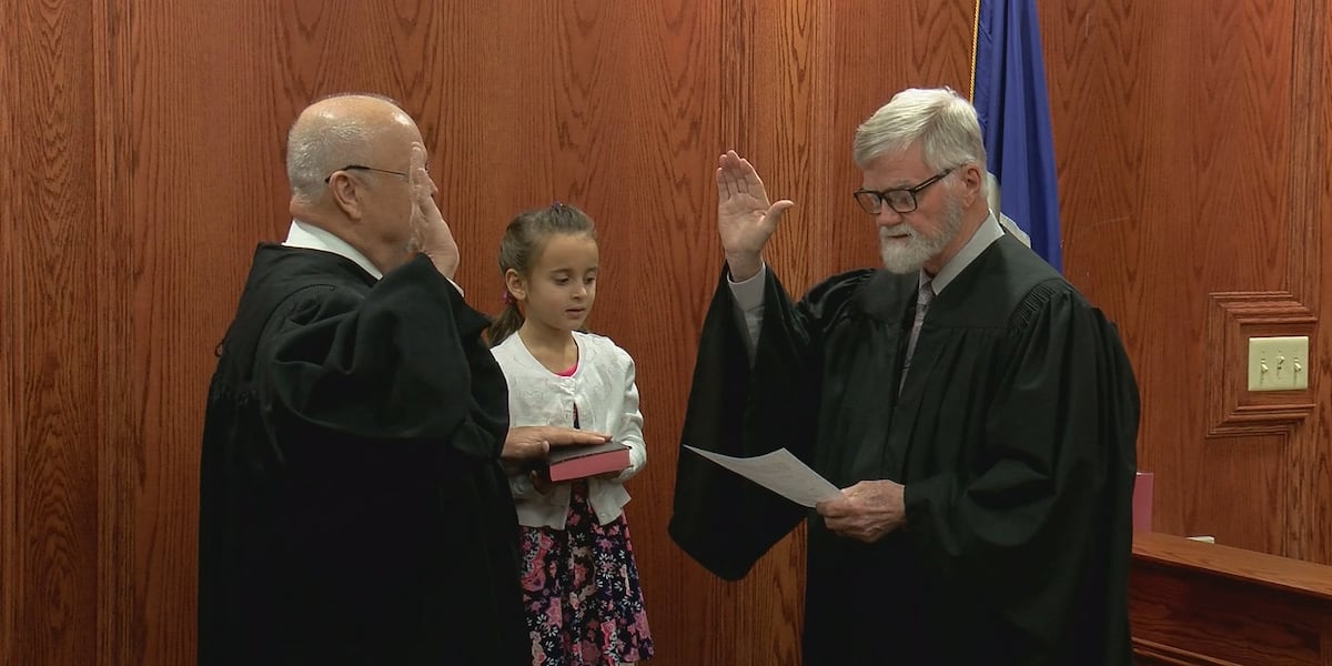 Judge Cimpl Judge Little sworn in as Interim Justice of the Peace