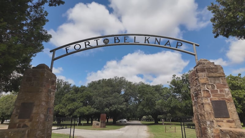 Front gates of Fort Belknap