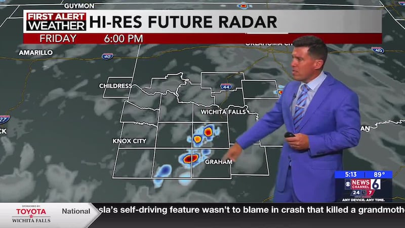 Another area of showers is possible overnight and early Saturday. Less rain chances are in the...