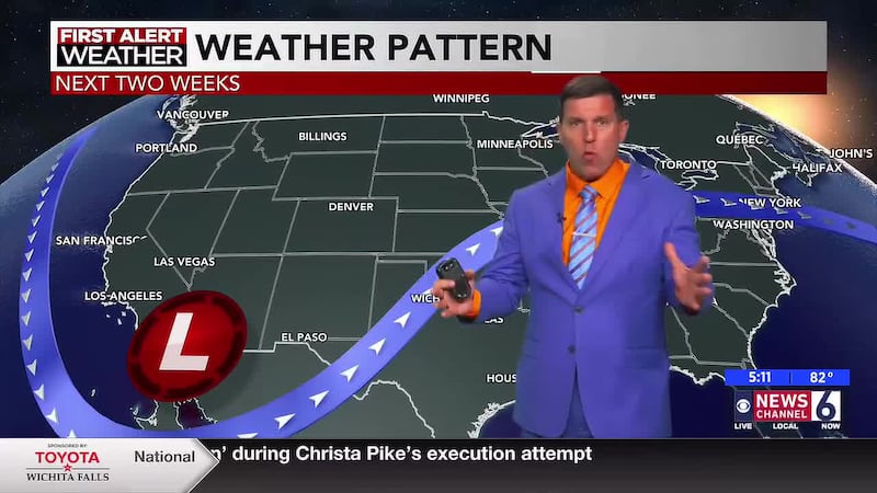 Increasing clouds with highs remaining in the lower to middle 80s by day and 50s at night.